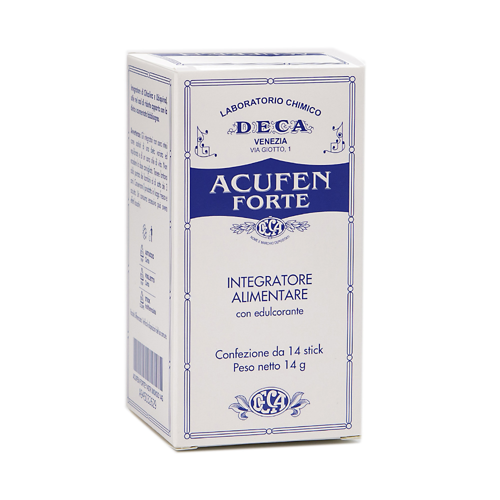 Acufen Forte di Laboratorio Chimico Deca è un trattamento per acufeni e ipoacusia.